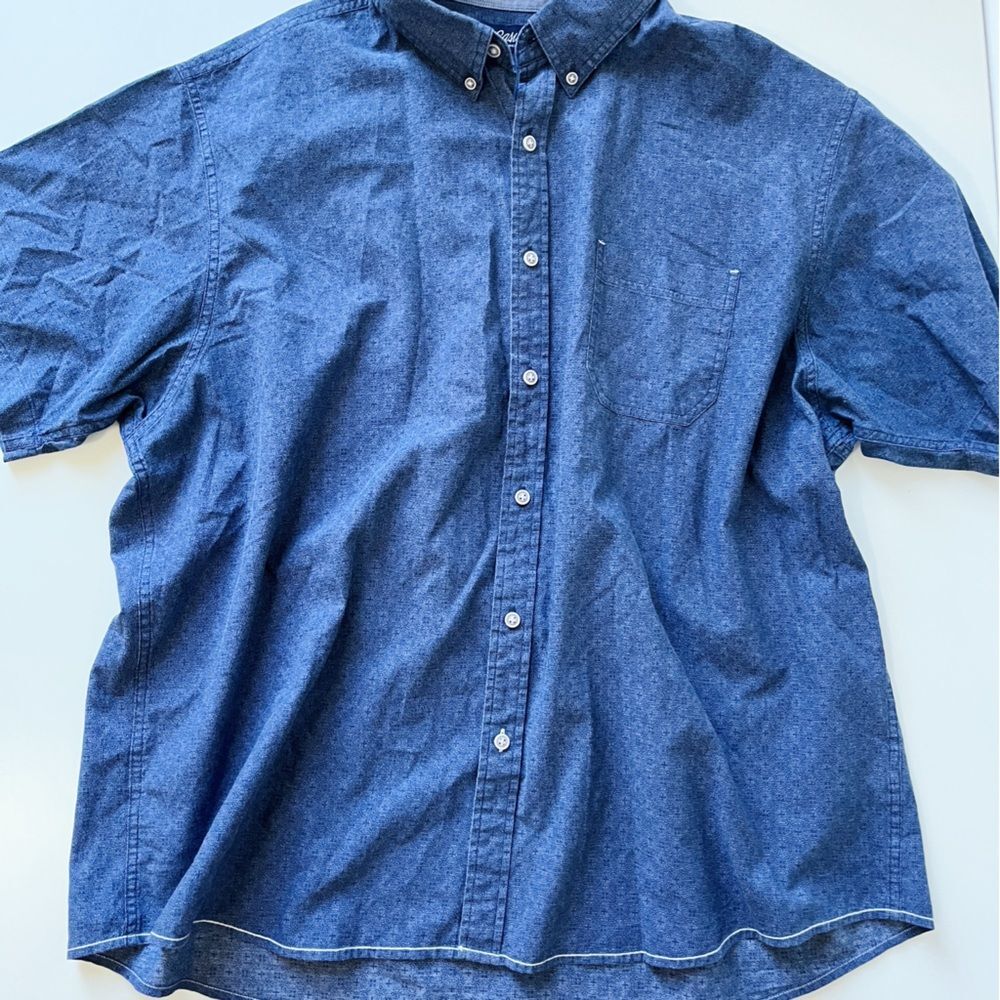 Roundtree & Yorke Causals Button Down Short Sleeve Shirt EUC | XXL